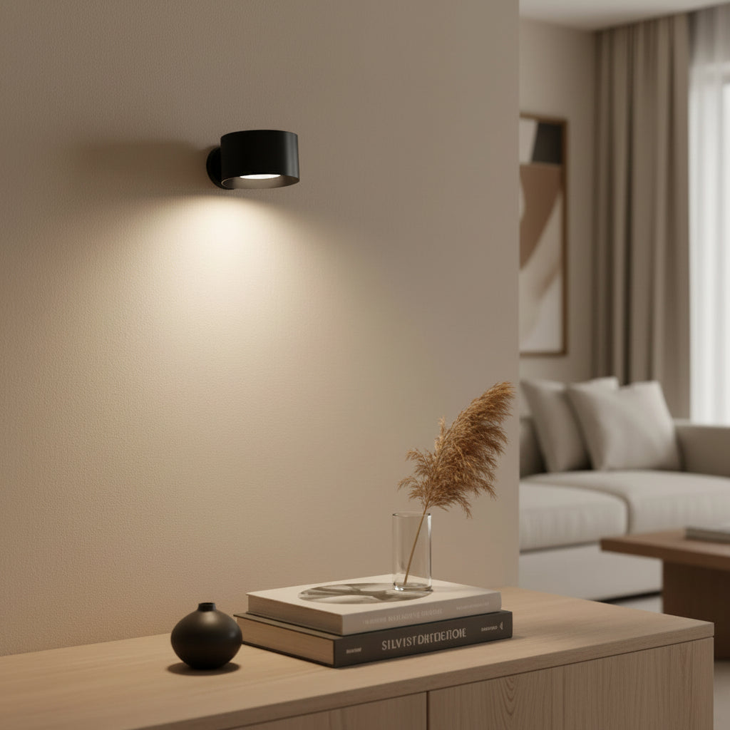 Lámpara de Pared Inalámbrica Magnética 1.8W – Recargable con Control Remoto